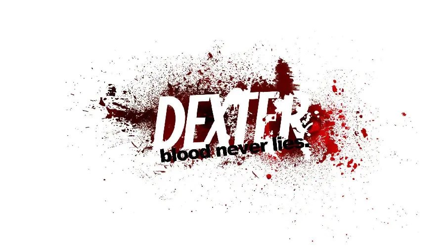 White Theme Dexter TV Series Wallpaper With Minimalist Design